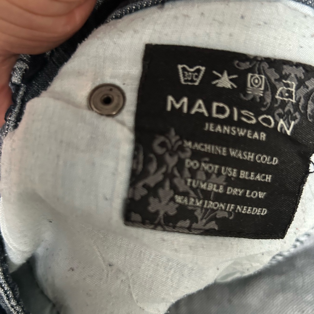 Madison Jeanswear, Classic Blue Women's Bootcut Denim Jeans, sz 14, good cond. - Picture 8 of 8
